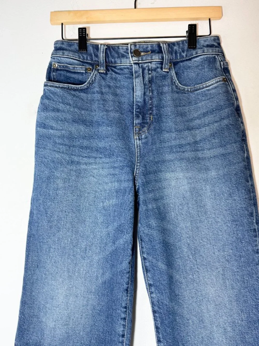 J.Crew Curvy Slim Wide Leg Jeans Women's 26 High Rise Cropped Denim